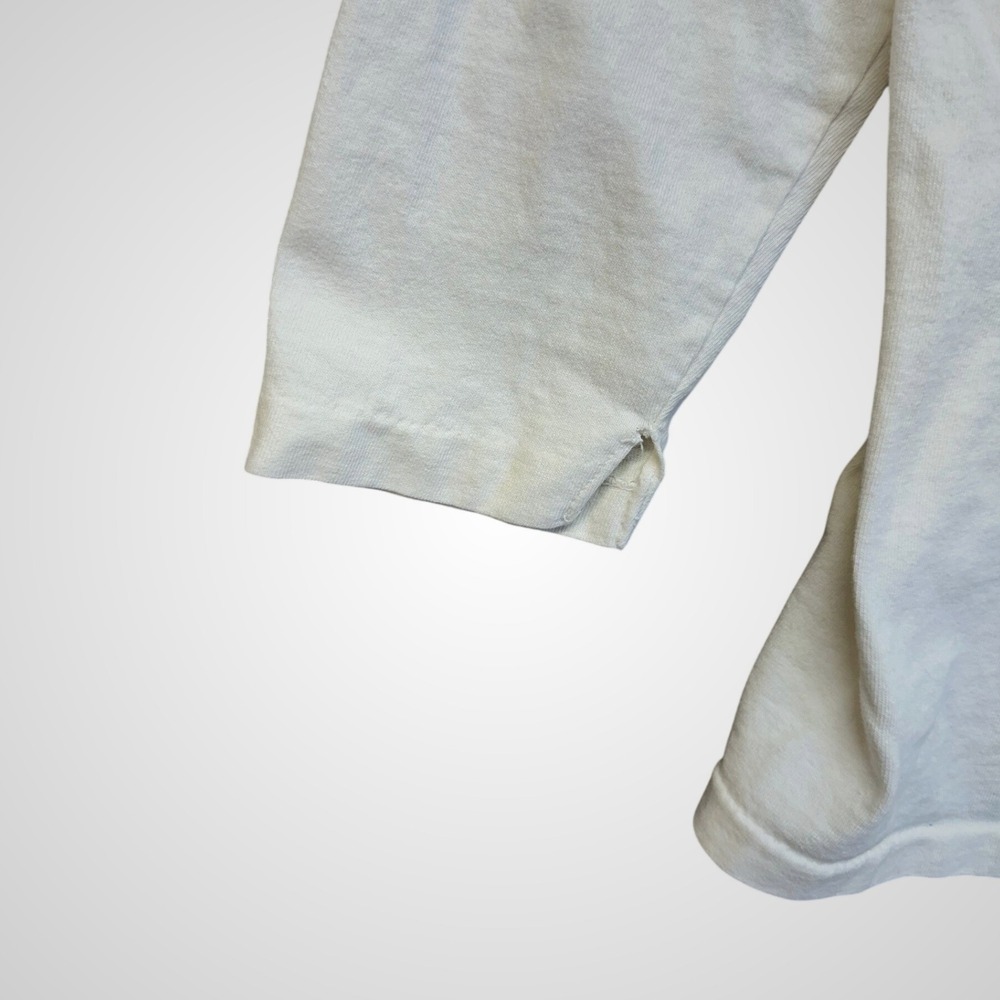 Boy London Hooded T-Shirt Mens White Fair Vintage Graphic Long Sleeve Streetwear - Picture 6 of 8